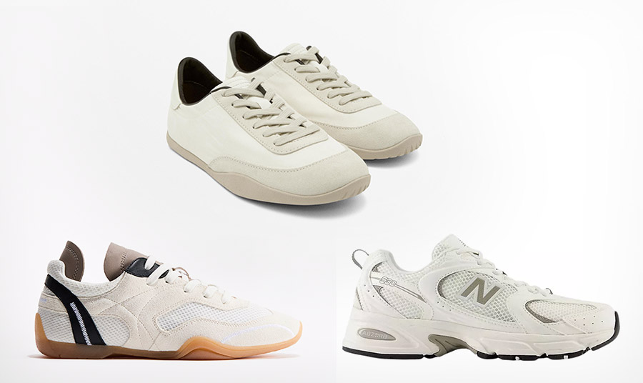 PHOTO H&M  (αριστερά) // PHOTO MASSIMO DUTTI  (επάνω) // PHOTO NEW BALANCE (δεξιά)