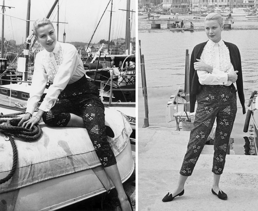 H Γκρέις Κέλλυ στις Κάννες το 1957 με κάπρι της Sonja de Lennart Πηγή: De Lennart Inc./Sonja de Lennart // PHOTO VIA PINTEREST