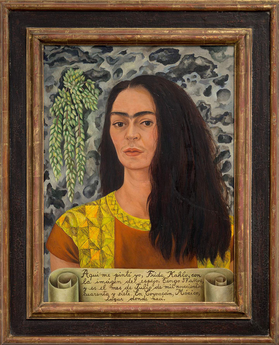 Frida Kahlo Αυτοπροσωπογραφία με χυτά μαλλιά, 1938, Ιδιωτική Συλλογή / Τate Gallery