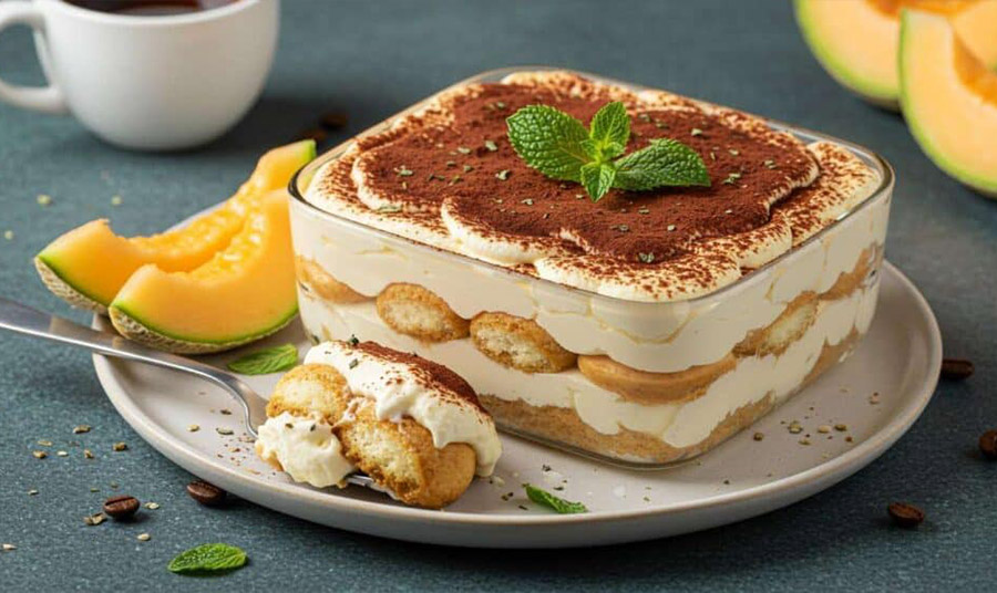Tiramisu πεπόνι: Ένα δροσιστικό και ελαφρύ γλυκό ιδανικό για το καλοκαίρι