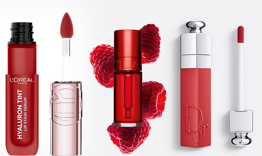 Το Paris Makeup Rouge Signature Matte Lip Stain, L’Oréal αποδεικνύει ότι δεν χρειάζεται να ξοδέψετε μια περιουσία για την ποιότητα // Ματ, ενυδατικό lip stain που χαρίζει εξατομικευμένο, σταθερό χρώμα με ελαφριά αίσθηση Water lip stain, Clarins // Το Dior Addict Lip Tint αναδεικνύει τα χείλη με έντονο χρώμα σε ημι-ματ φινίρισμα και ενώνεται με την επιδερμίδα για μια αίσθηση γυμνών χειλιών, εμπλουτισμένο με έλαιο κερασιού για να ενυδατώνει τα χείλη για 24 ώρες