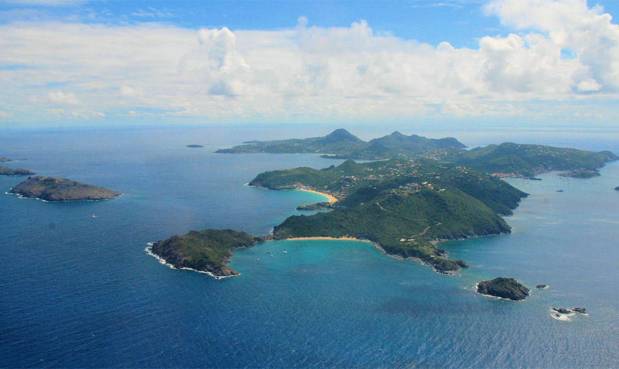 Aεροφωτογραφία του νησιού Saint_Barth PHOTO WIKIPEDIA