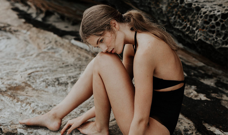Summer Swimwear, Beach Fashion editorial lookbook, Maroubra rocks Caves Sydney /Jenny Wu Photography