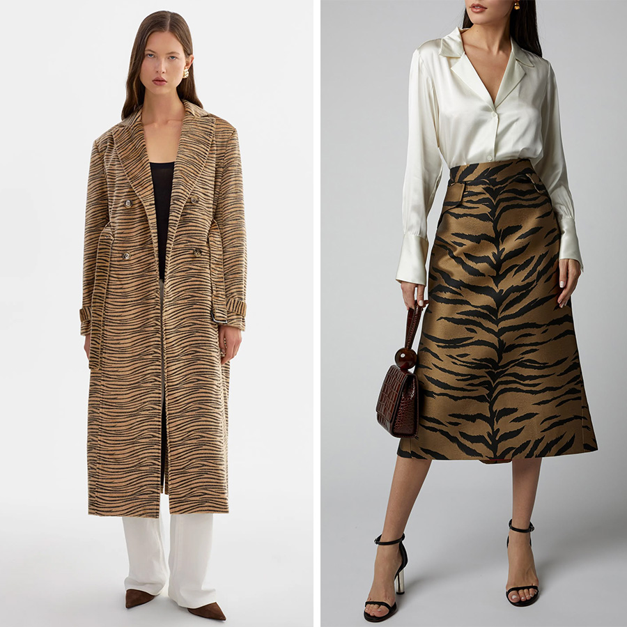 Παλτό, Lamarque // Φούστα, Carolina Herrera