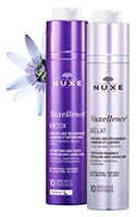 Nuxellence® Detox - Κρέμα νύχτας/Ορός αντιγήρανσης για όλους τους τύπους επιδερμίδας και Nuxellence® Éclat - Κρέμα ημέρας/Ορός αντιγήρανσης για όλους τους τύπους επιδερμίδας