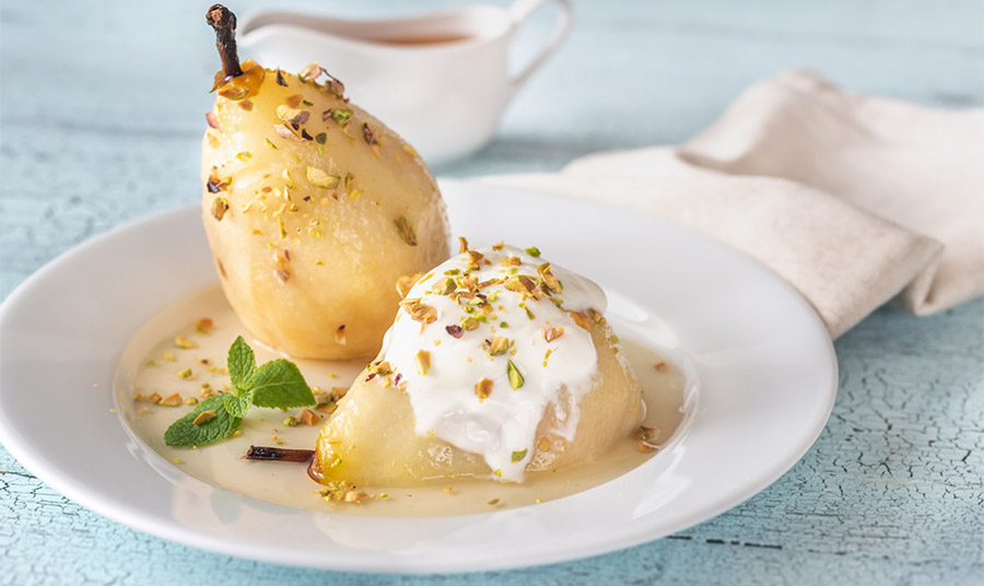 Απλά αχλάδια ποσέ… κατάλληλα και για τη νηστεία!