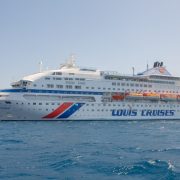 Το κρουαζιερόπλοιο Louis Cristal, που κάναμε «σπίτι» μας για τρεις υπέροχες ημέρες στα γαλανά νερά του Αιγαίου