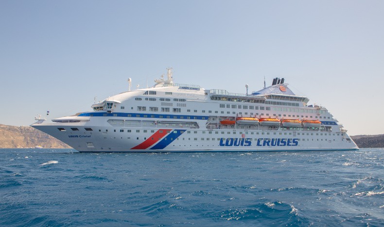 Το κρουαζιερόπλοιο Louis Cristal, που κάναμε «σπίτι» μας για τρεις υπέροχες ημέρες στα γαλανά νερά του Αιγαίου