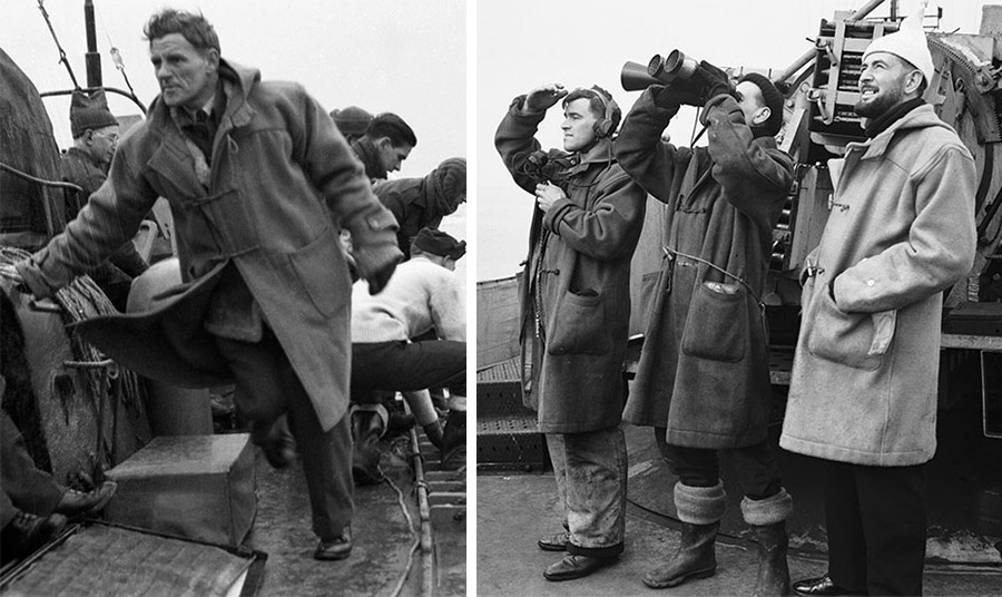 Βρετανός ναυτικός με μοντγκόμερι PHOTO DUFFLE COAT SHOP // Αξιωματικοί του Βασιλικού Βρετανικού Ναυτικού με μοντγκόμερι, Πλύμουθ 1942, PHOTO WIKIPEDIA