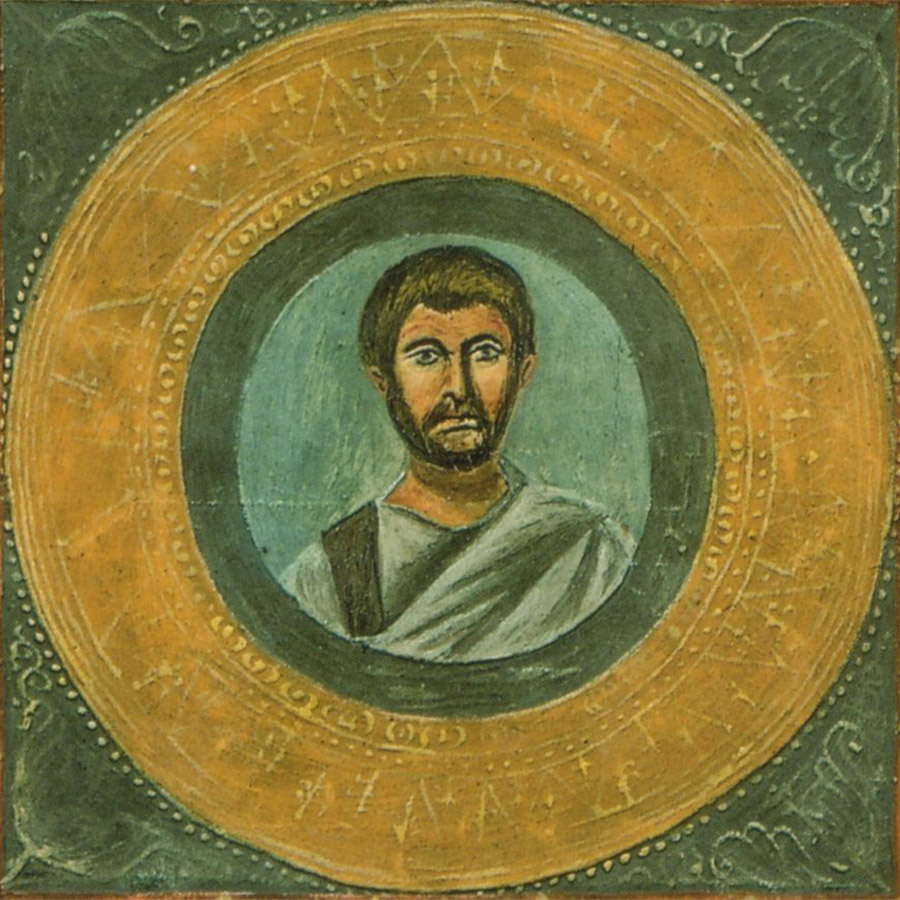 Ο Ρωμαίος δραματουργός Τερέντιος,  Terence, 9th-century illustration του 9ου, πιθανή αντιγραφή από το πρωτότυπο του 3ου αιώνα, PHOTO ΜΟΥΣΕΙΟ ΒΑΤΙΚΑΝΟΥ 