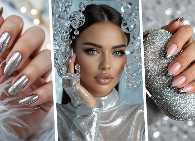 Τα ασημένια νύχια είναι το μοντέρνο μανικιούρ των Γιορτών!