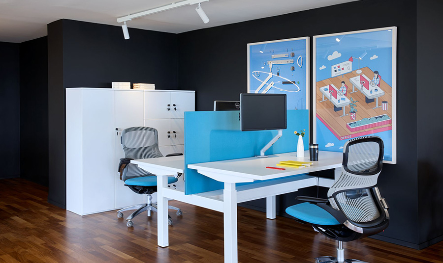 Το νέο showroom, πλήρως εναρμονισμένο με τη φιλοσοφία του σύγχρονου χώρου εργασίας