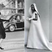 Φόρεμα και παλτό με την υπογραφή του Ισπανού μετρ, 1950 // Νυφικό σε σχέδιο Balenciaga από το 1967