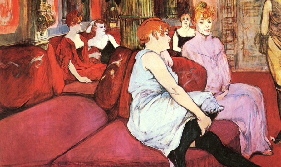 Πίνακας του Henri de Toulouse Lautrec «Αu Salon Rue des Moulins»