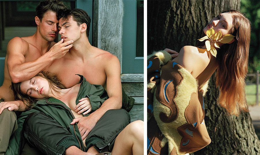 Bruce Weber Previews Sexy, Military-Inspired Threesome for VMAN Magazine τον Σεπτέμβριο του 2016 // Η Grace Elizabeth σε editorial μόδας για το περιοδικό V, χειμώνας 2017