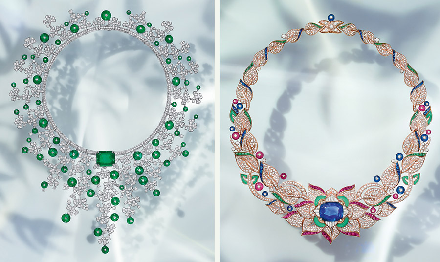 Το Emerald Venus γεμάτο από διαμάντια και σμαράγδια // Κάποια κομμάτια αποτίουν φόρο τιμής στα λουλούδια και τα φυτά, άλλα γιορτάζουν τις σπάνιες πρώτες ύλες που παρέχει η φύση.