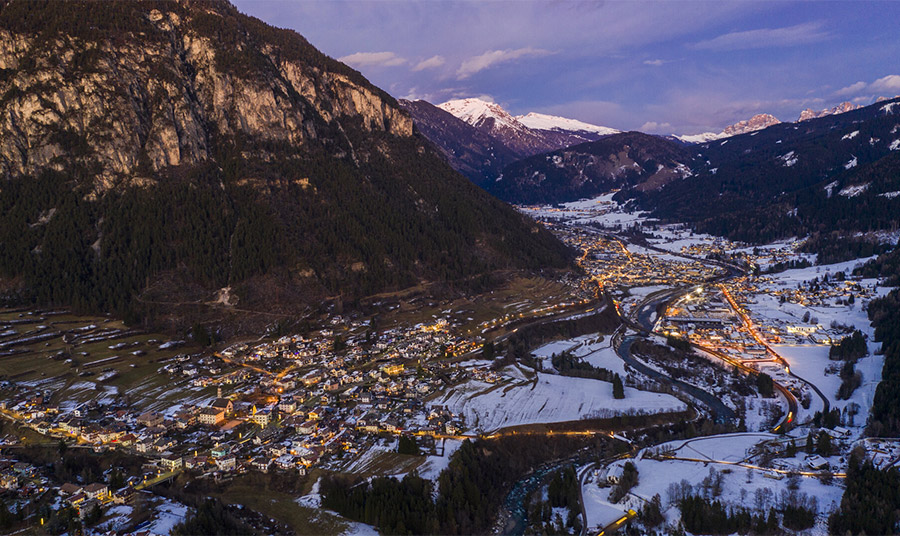 Νυχτερινή μαγευτική εικόνα στο Val di Fiemme  PHOTO FEDERICO MODICA 