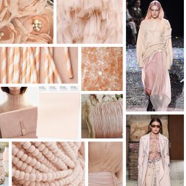 Crème de Pêche, μία από τις πιο εντυπωσιακές ουδέτερες αποχρώσεις του φετινού χειμώνα. Μία εντελώς νέα εκδοχή του μπεζ σαν… γλυκιά κρέμα ροδάκινου! Τόσο θηλυκό και απαλό που δυσκολευόμαστε να το θεωρήσουμε ουδέτερο. Κομψό και αριστοκρατικό φοριέται όλες τις ώρες