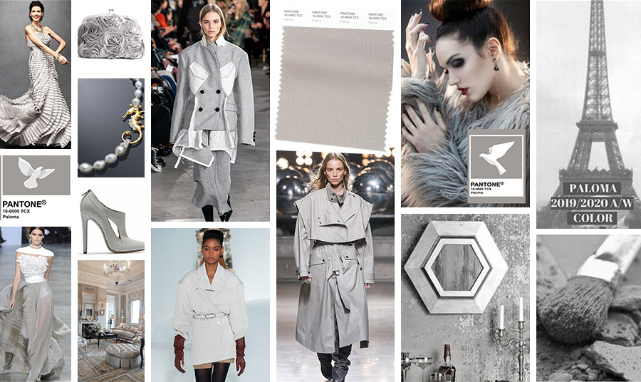 Αποπνέοντας κομψότητα και λιτότητα, η γκρι απόχρωση paloma είναι παστέλ και την ίδια στιγμή πολύ εντυπωσιακή. Πρόκειται για ένα κομψό χρώμα που γίνεται πολύ εντυπωσιακό σε ιδιαίτερα και πολυτελή υφάσματα