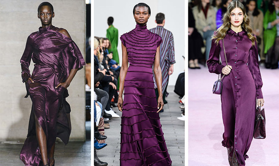 Η tyrian purple είναι μια ακόμη μωβ απόχρωση πιο βαθιά και πιο σκούρα, που θα δούμε στα γυναικεία ρούχα αλλά και στα αξεσουάρ