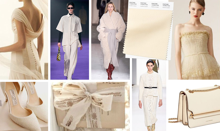 Vanilla Custard, το κρεμ της βανίλιας κυριάρχησε στις πασαρέλες του Μιλάνου και της Νέας Υόρκης δίνοντας μία φωτεινή νότα αλλά πιο γλυκιά από το λευκό