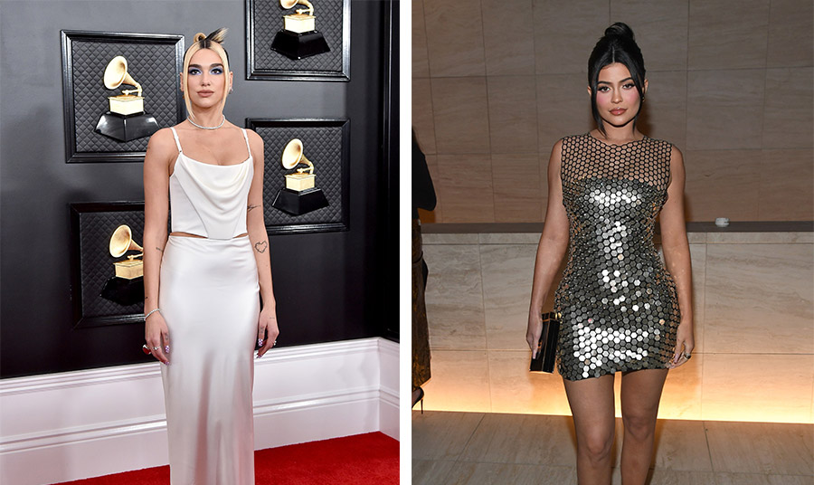Η Dua Lipa στα βραβεία Grammy και η Kylie Jenner στην επίδειξη του Tom Ford με τη δική τους εκδοχή