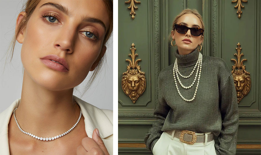 Κολιέ από διαμάντια pavé SANJAY KASLIWAL // PHOTO VIA PINTEREST 