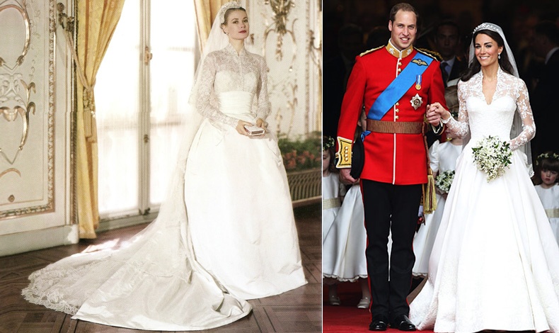 Η ονειρική δημιουργία για την πριγκίπισσα Γκρέις του Μονακό // Η Κέιτ Μίντλετον με τον πρίγκιπα Γουίλιαμ στο πλευρό της μετά την τελετή