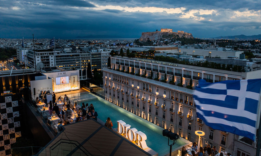 Η συγκλονιστική θέα από τον 10ο όροφο του ξενοδοχείου Athens Capital Center Hotel MG Gallery, που φιλοξένησε μοναδικά την εκδήλωση