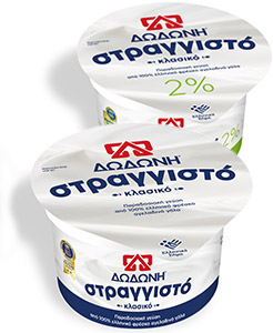 Γιαούρτια Δωδώνη στραγγιστό κλασικό και 2%