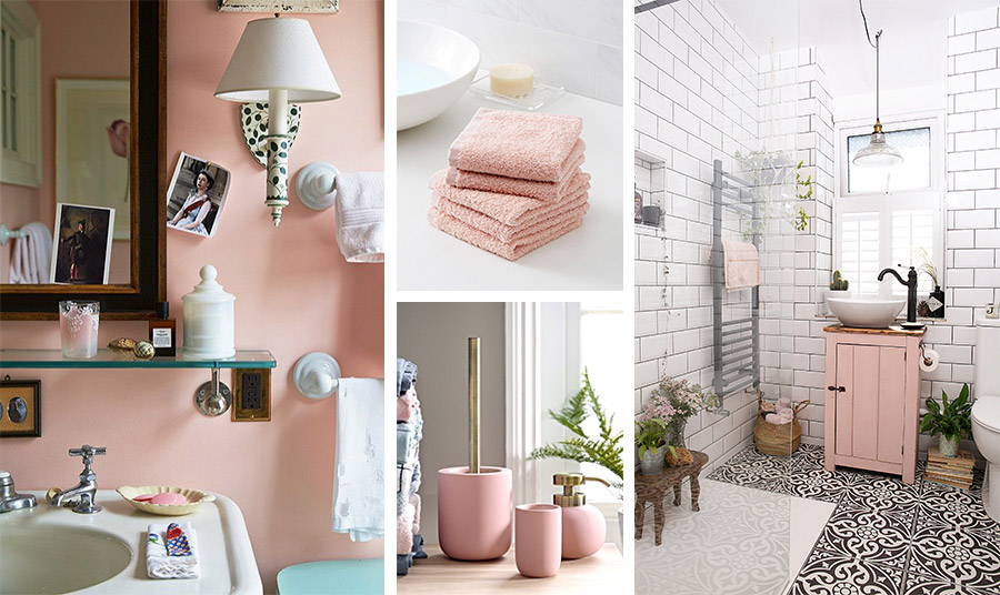 Προσθέστε μία πινελιά dusty pink στο μπάνιο σας! Με ένα επιπλάκι ή με αξεσουάρ και πετσέτες μπάνιου, αν όχι βάφοντας τον τοίχο