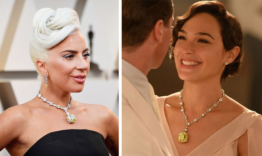 Η Lady Gaga επέλεξε το διαμάντι για την εμφάνισή της στα Oscars του 2019 // Η Gal Gadot με το θρυλικό Tiffany diamond στην ταινία «Θάνατος στον Νείλο»