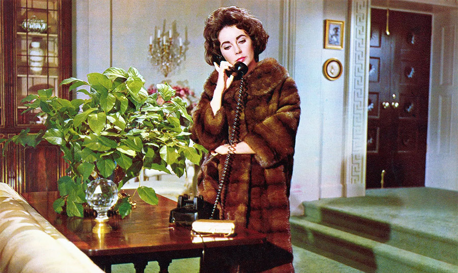 Από πολυτελείς μινκ μέχρι εκπληκτικές εσάρπες από αλεπού, η αγάπη τής Ελίζαμπεθ Τέιλορ για τις γούνες αποδεικνυόταν τόσο στη μεγάλη οθόνη, όσο και στις εμφανίσεις στις επίσημες εκδηλώσεις. Εδώ από την ταινία «Ζήσαμε στην αμαρτία» 