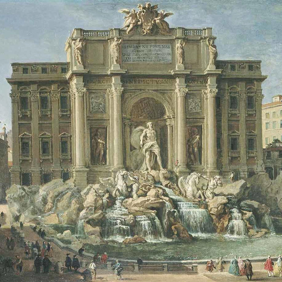 Fountain di Trevi, του Giovanni Paolo Pannini, 18ος αιώνας, Museum of Fine Arts Boston