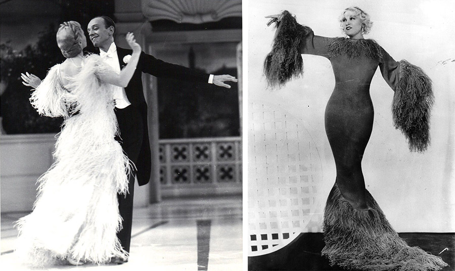 Η Τζίντζερ Ρότζερς χορεύοντας με μία τουαλέτα με φτερά στην ταινία «Top Hat» του 1935 // Η Μέι Γουέστ σαν σειρήνα… 