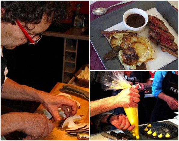 Στιγμιότυπα από την προετοιμασία λαχταριστών gourmet πιάτων με τη βοήθεια βραβευμένων σεφ