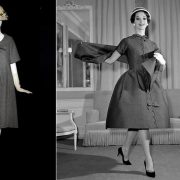 Ο Yves Saint Laurent, μετά τον ξαφνικό θάνατο του Christian Dior το 1957, ανέλαβε τα καθήκοντα του καλλιτεχνικού διευθυντή του οίκου και ήταν αυτός που σχεδίασε το φόρεμα σε γραμμή “Α” όπως το ξέρουμε σήμερα