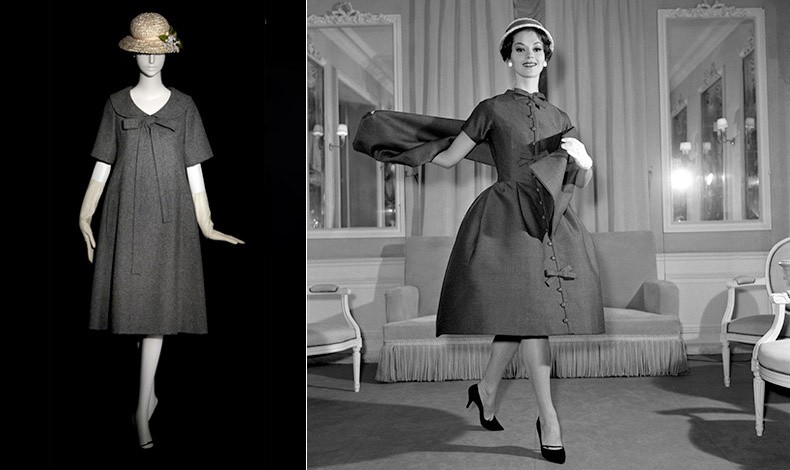 Ο Yves Saint Laurent, μετά τον ξαφνικό θάνατο του Christian Dior το 1957, ανέλαβε τα καθήκοντα του καλλιτεχνικού διευθυντή του οίκου και ήταν αυτός που σχεδίασε το φόρεμα σε γραμμή “Α” όπως το ξέρουμε σήμερα