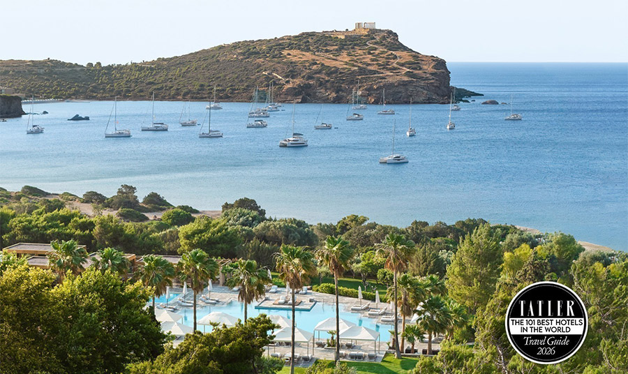 Σημαντική διάκριση για το Cape Sounio που περιλήφθηκε στα 101 καλύτερα ξενοδοχεία του κόσμου της Tatler by Condé Nast Traveler