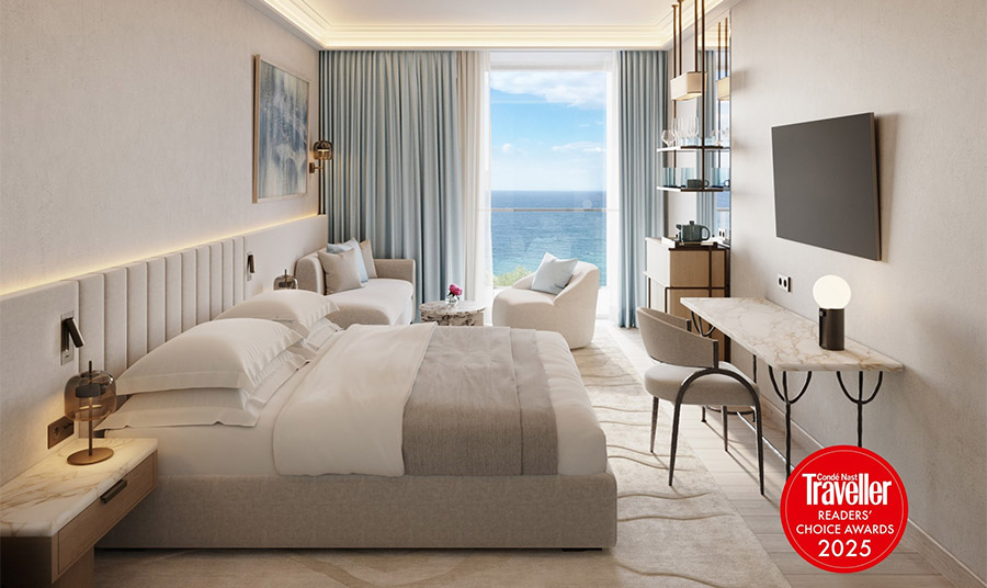 Τα ανακαινισμένα δωμάτια του Creta Palace στο Ρέθυμνο με τη διάκριση των αναγνωστών του Condé Nast Traveler