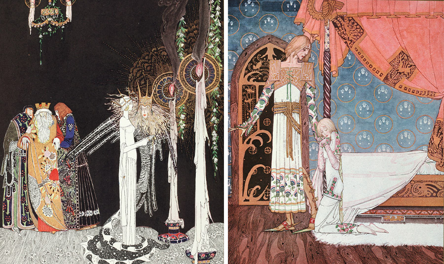 Illustration by Kay Nielsen για το νορβηγικό παραμύθι «East of the sun and west of the moon» (1914) Πρόκειται για συλλεκτική έκδοση