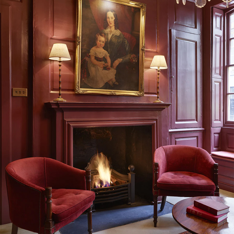 Ένα από τα σαλόνια του ξενοδοχείου