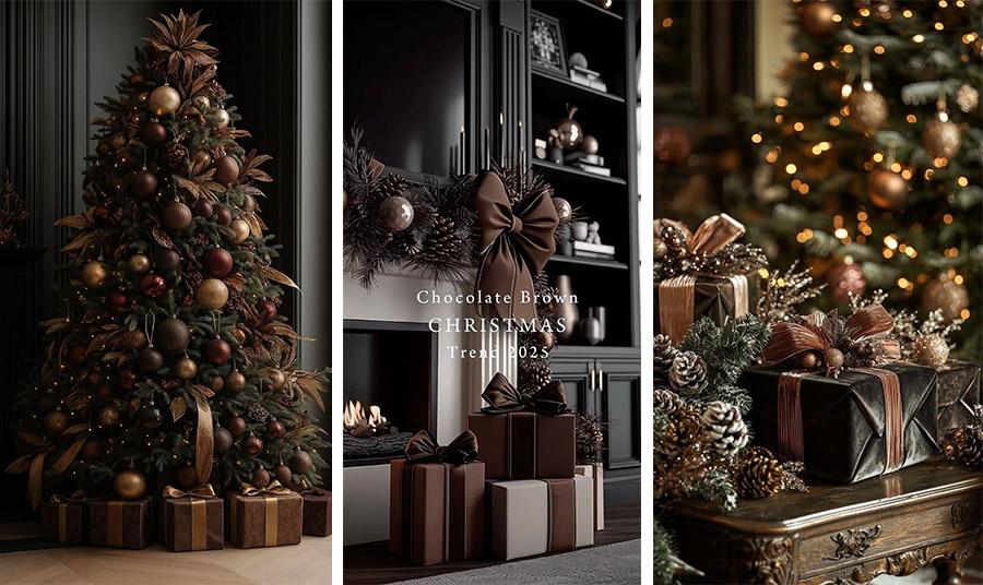 Τάση: Χριστουγεννιάτικη διακόσμηση στις αποχρώσεις του καφέ