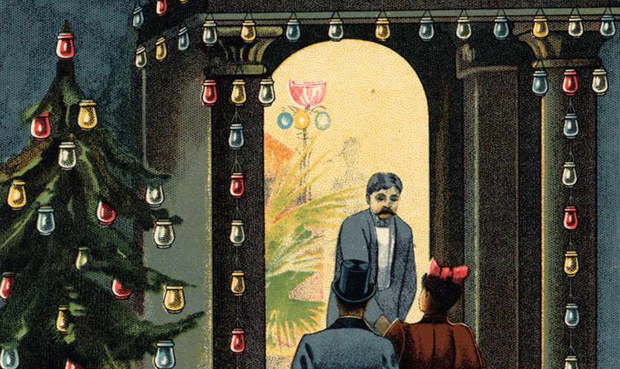 Διαφήμιση για τα ηλεκτρικά λαμπιόνια το 1890