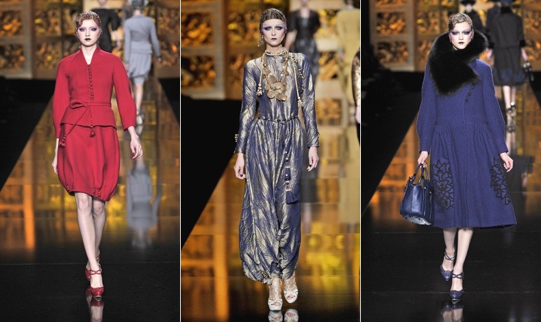 Aπό την επίδειξη μόδας του οίκου Dior, για το φθινόπωρο-χειμώνα 2009-2010