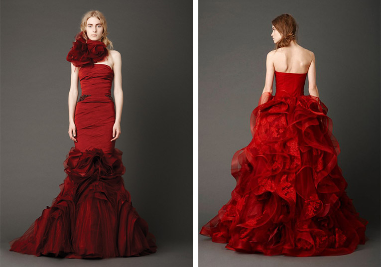 Από τη συλλογή Vera Wang Spring Bridal Collection του… 2013, μία συλλογή εμπνευσμένη από την παραδοσιακή κινεζική χρωματική παλέτα γάμου και τη γιορτή της αγάπης