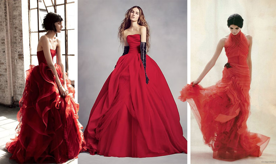 Νυφικά στο… κόκκινο: Μόνο για τολμηρές νύφες!