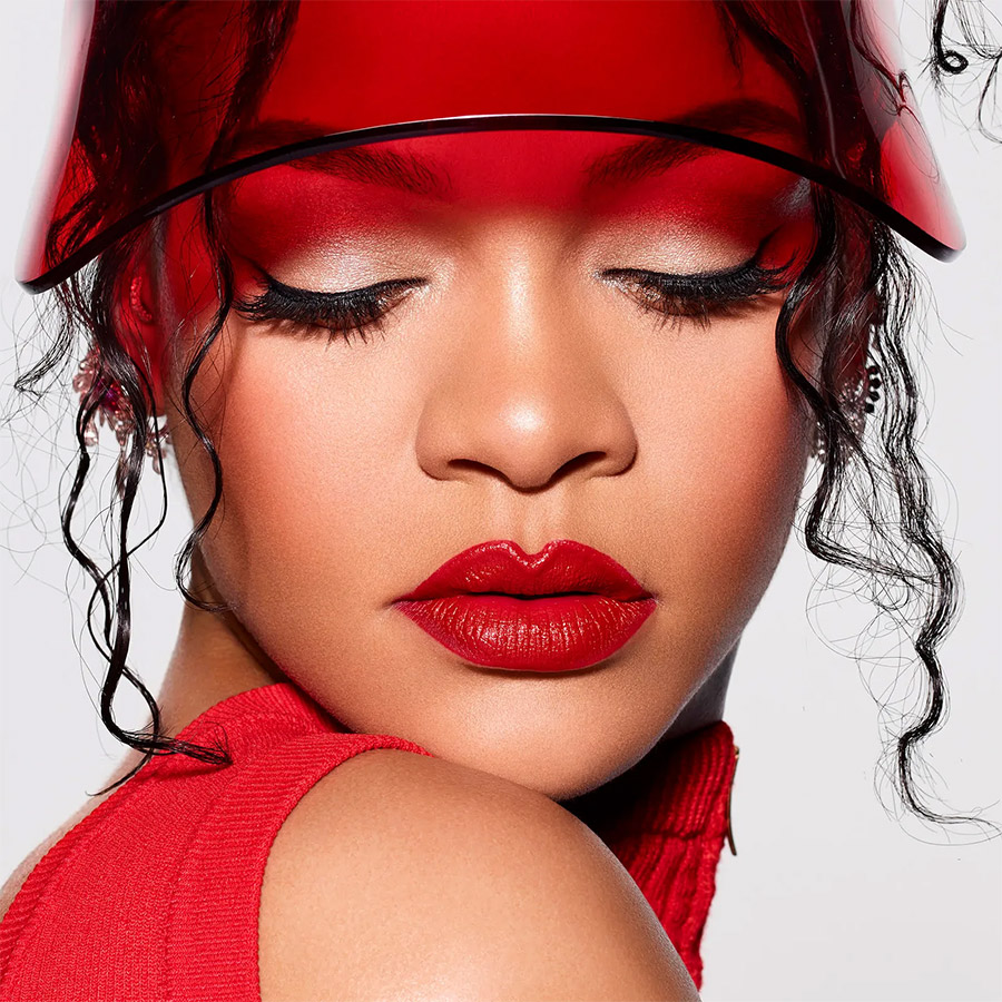 Fenty Icon Refillable Lipstick on Rihanna PHOTO FENTY BEAUTY 