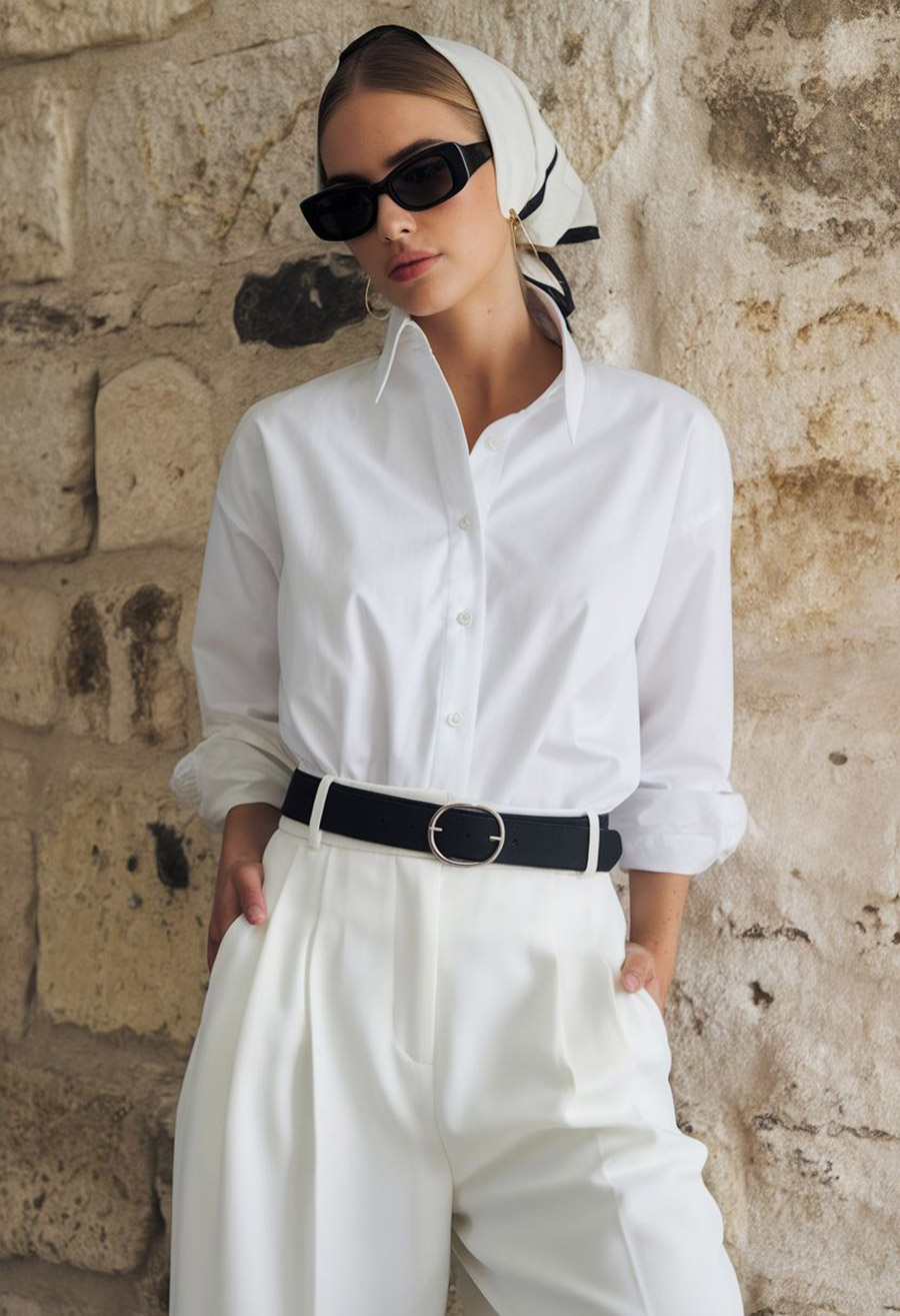 Ένα λευκό πουκάμισο εκπέμπει class! PHOTO VIA PINTEREST