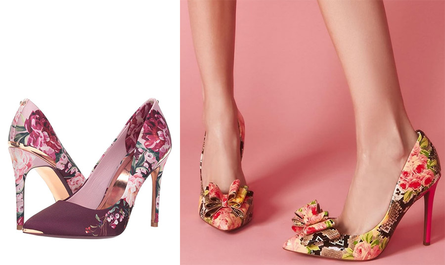 Γόβες με λουλούδια, Ted Baker // Λουλουδάτες γόβες, Betsey Jonshon